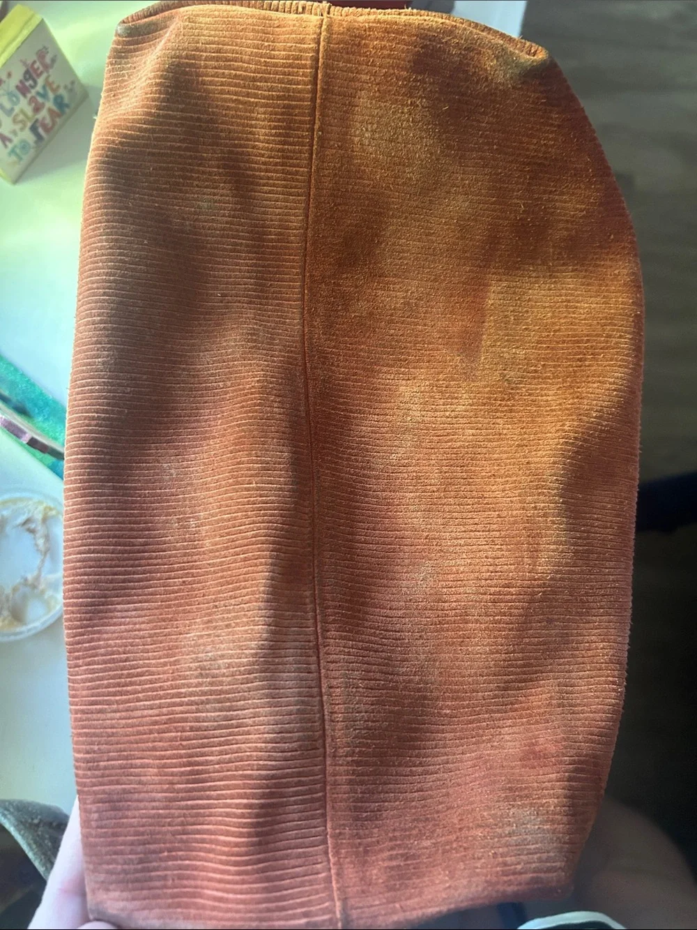 Crossbody Tote Bag in Burnt Orange